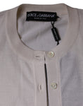 Load image into Gallery viewer, Dolce & Gabbana White Cashmere Button Down Cardigan Sweater
