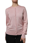 Load image into Gallery viewer, Dolce & Gabbana Pink Wool Knit Button Down Cardigan Sweater
