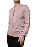 Load image into Gallery viewer, Dolce & Gabbana Pink Wool Knit Button Down Cardigan Sweater
