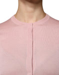 Load image into Gallery viewer, Dolce & Gabbana Pink Wool Knit Button Down Cardigan Sweater
