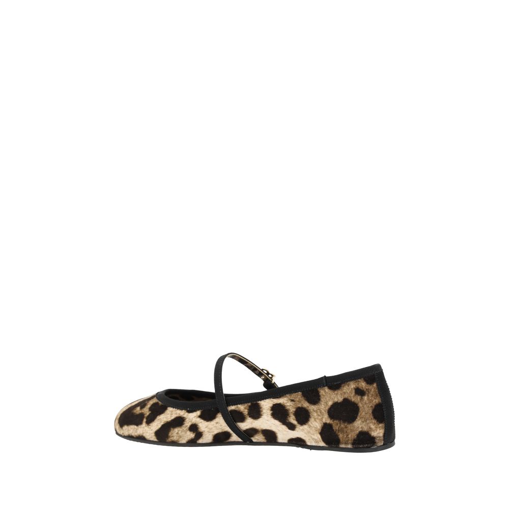 Dolce & Gabbana Ballerinas mit Leopardenmuster