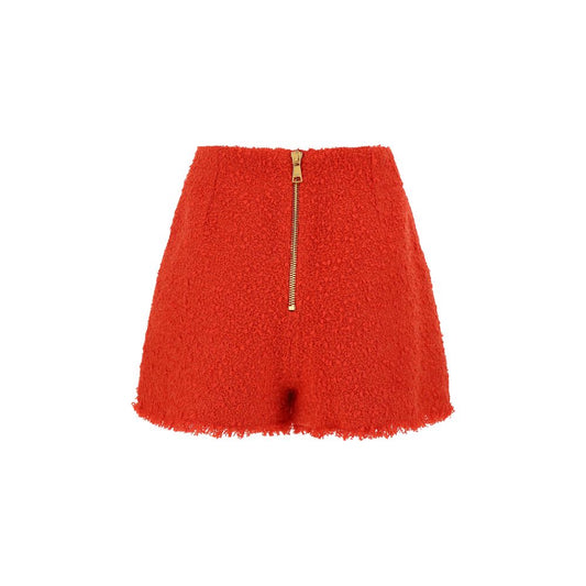 Balmain 2 Pkt. Btn Escargot Tweed-Shorts mit Gürtel