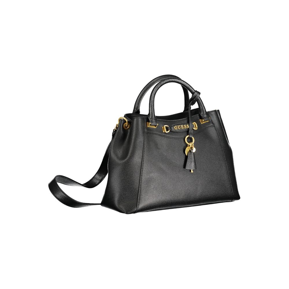 Guess Jeans Schwarze Polyethylen-Handtasche