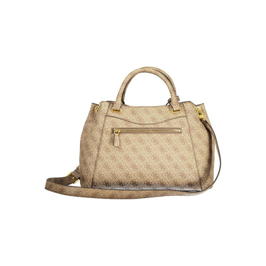 Guess Jeans Beige Polyethylen Handtasche