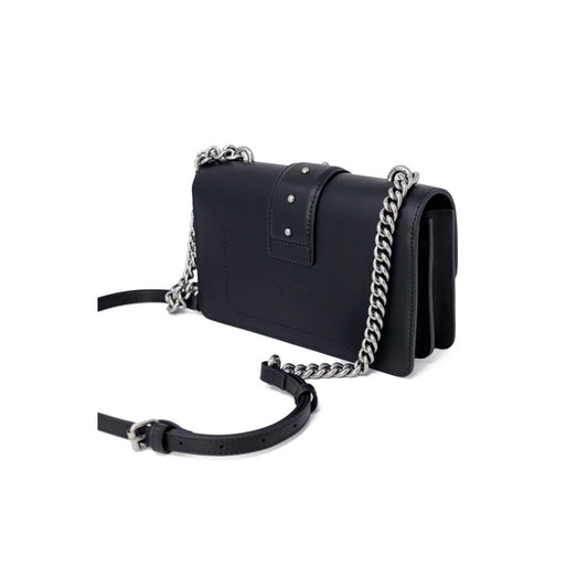 PINKO Schwarze Polyester Handtasche