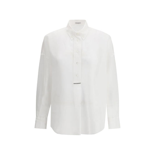 Brunello Cucinelli halbtransparentes Shirt