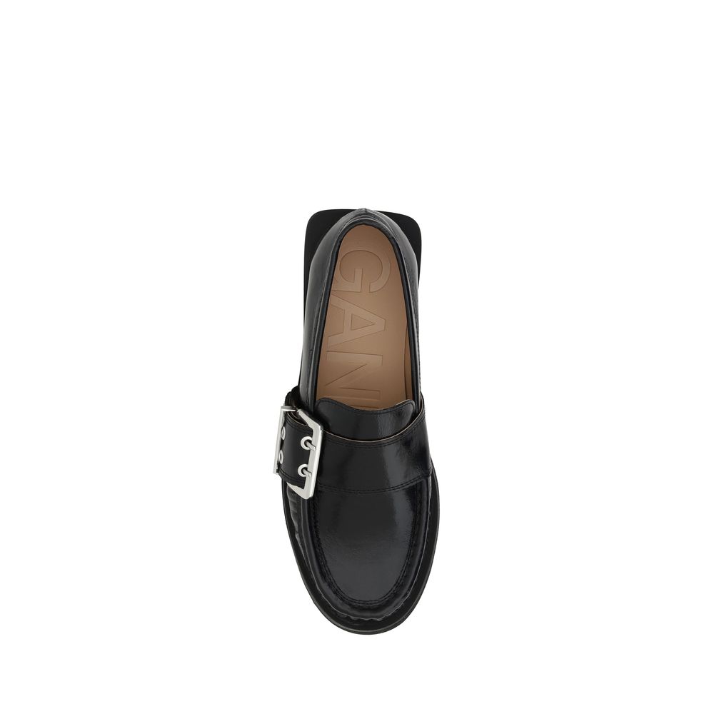 Ganni Feminine Schnallen-Loafer