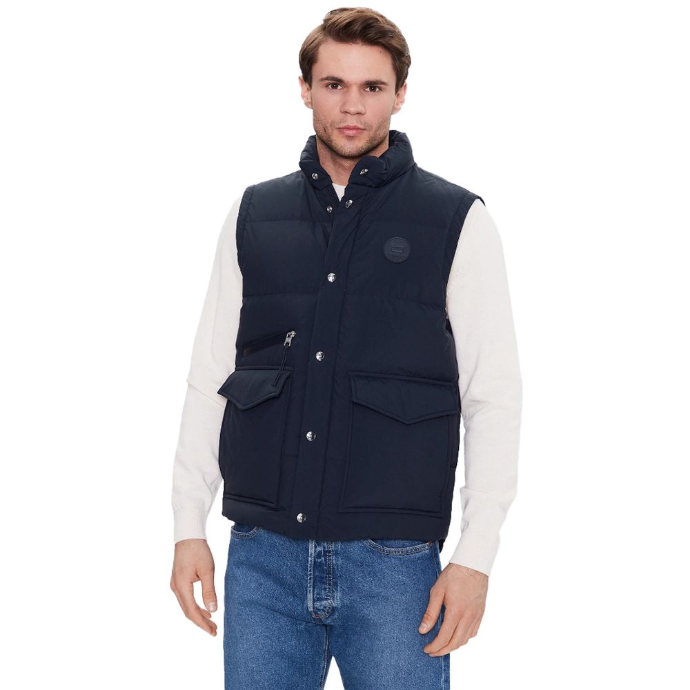 Woolrich Blaue Polyesterweste