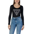 Resmi galeri görüntüleyiciye yükleyin, Guess Schwarze Baumwolle Tops & T-Shirt
