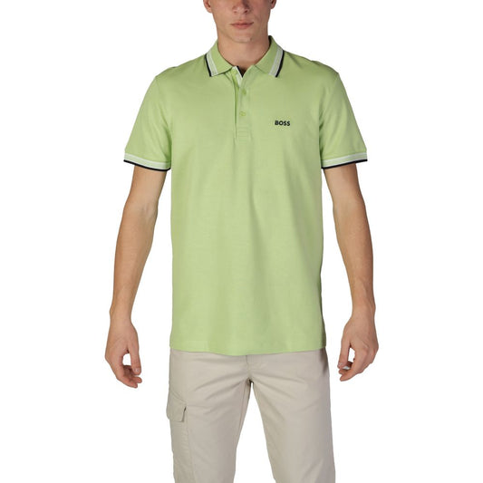 Hugo Boss Grünes Baumwoll-Poloshirt