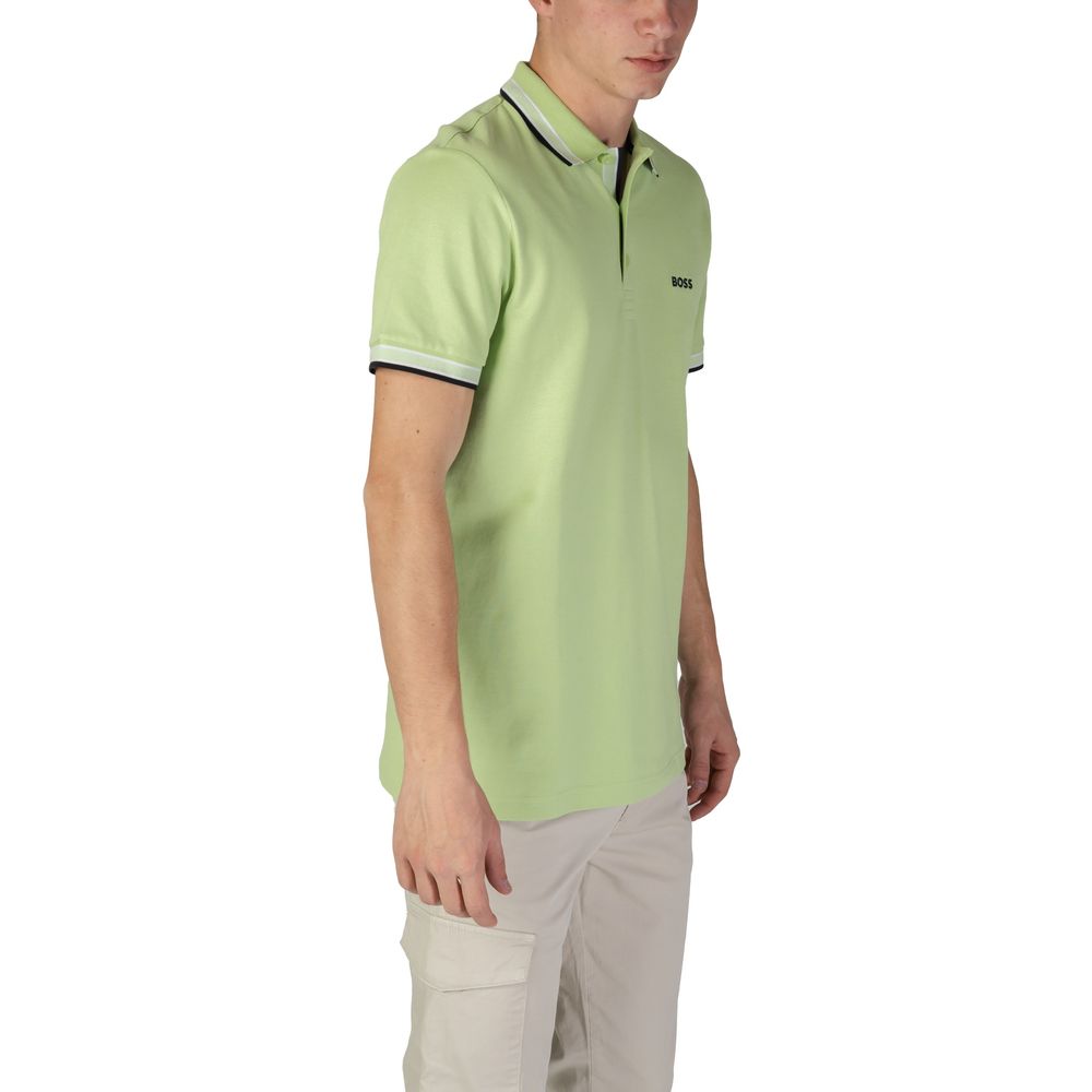 Hugo Boss Grünes Baumwoll-Poloshirt