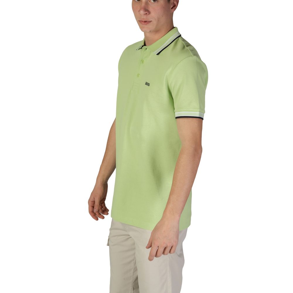 Hugo Boss Grünes Baumwoll-Poloshirt