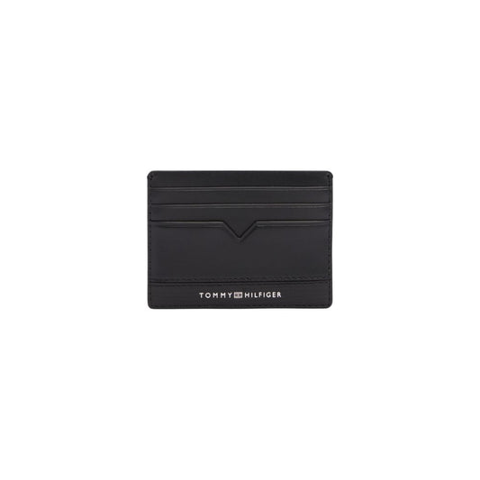 Tommy Hilfiger Schwarzes Leder Portemonnaie