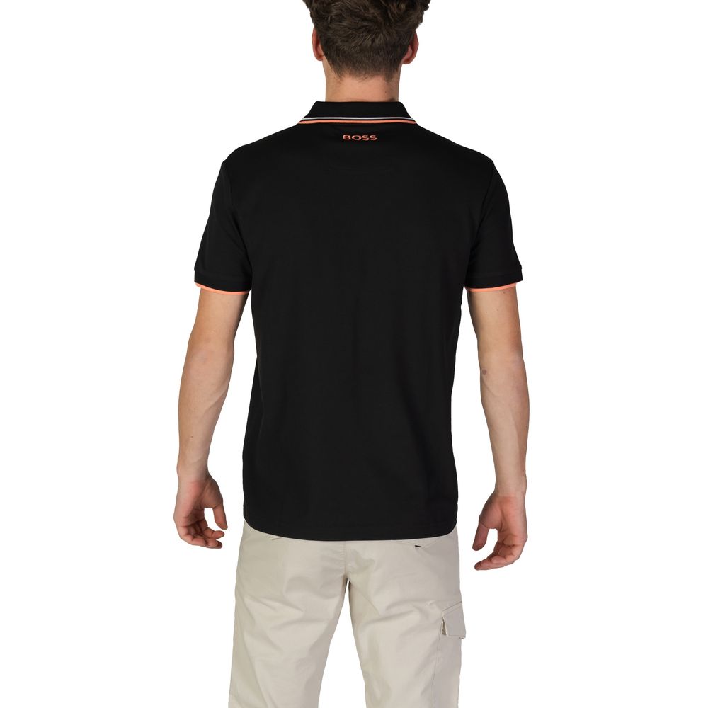 Hugo Boss Schwarzes Baumwoll-Poloshirt