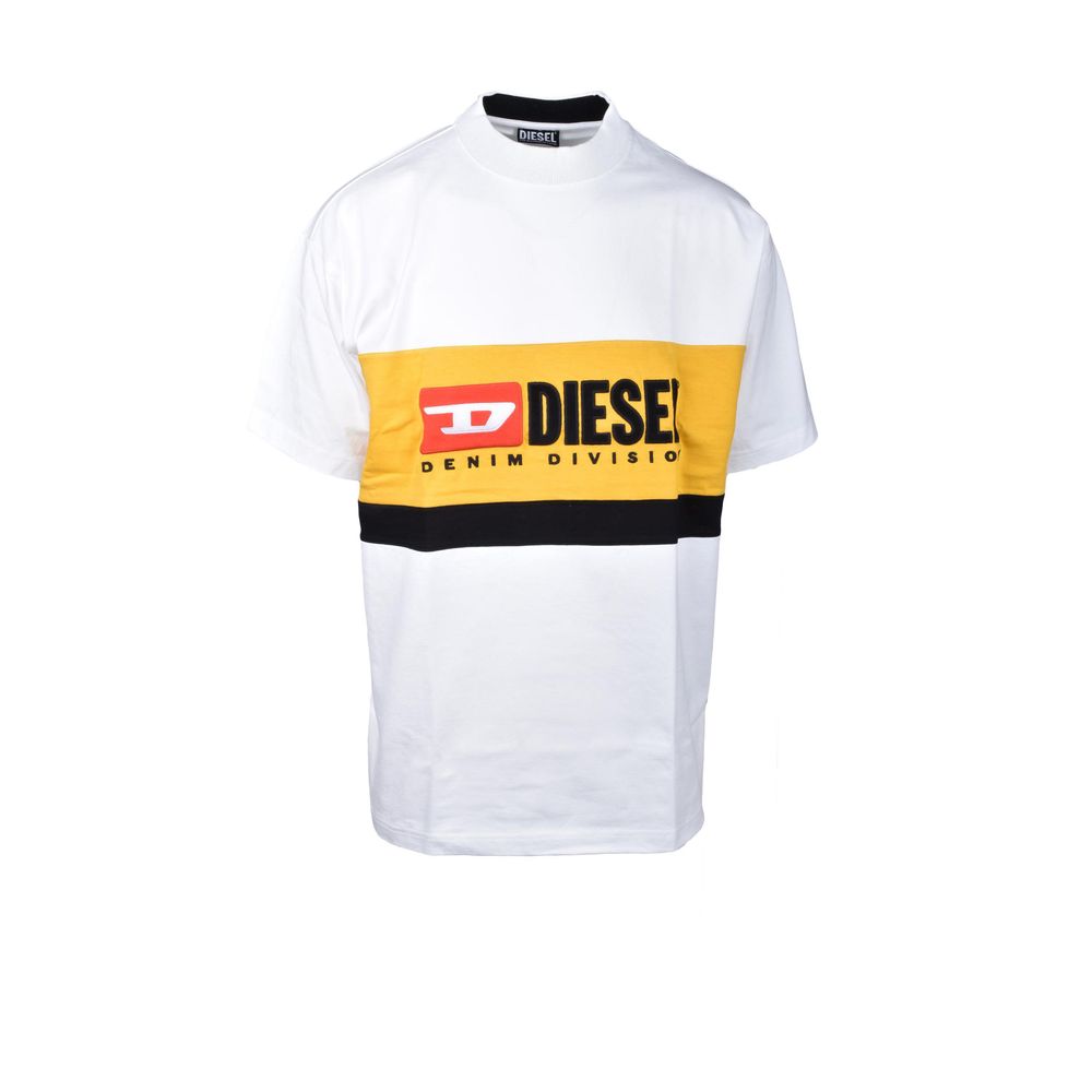 Diesel Weißer Baumwollpullover