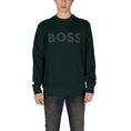 Resmi galeri görüntüleyiciye yükleyin, Hugo Boss Grüner Baumwollpullover
