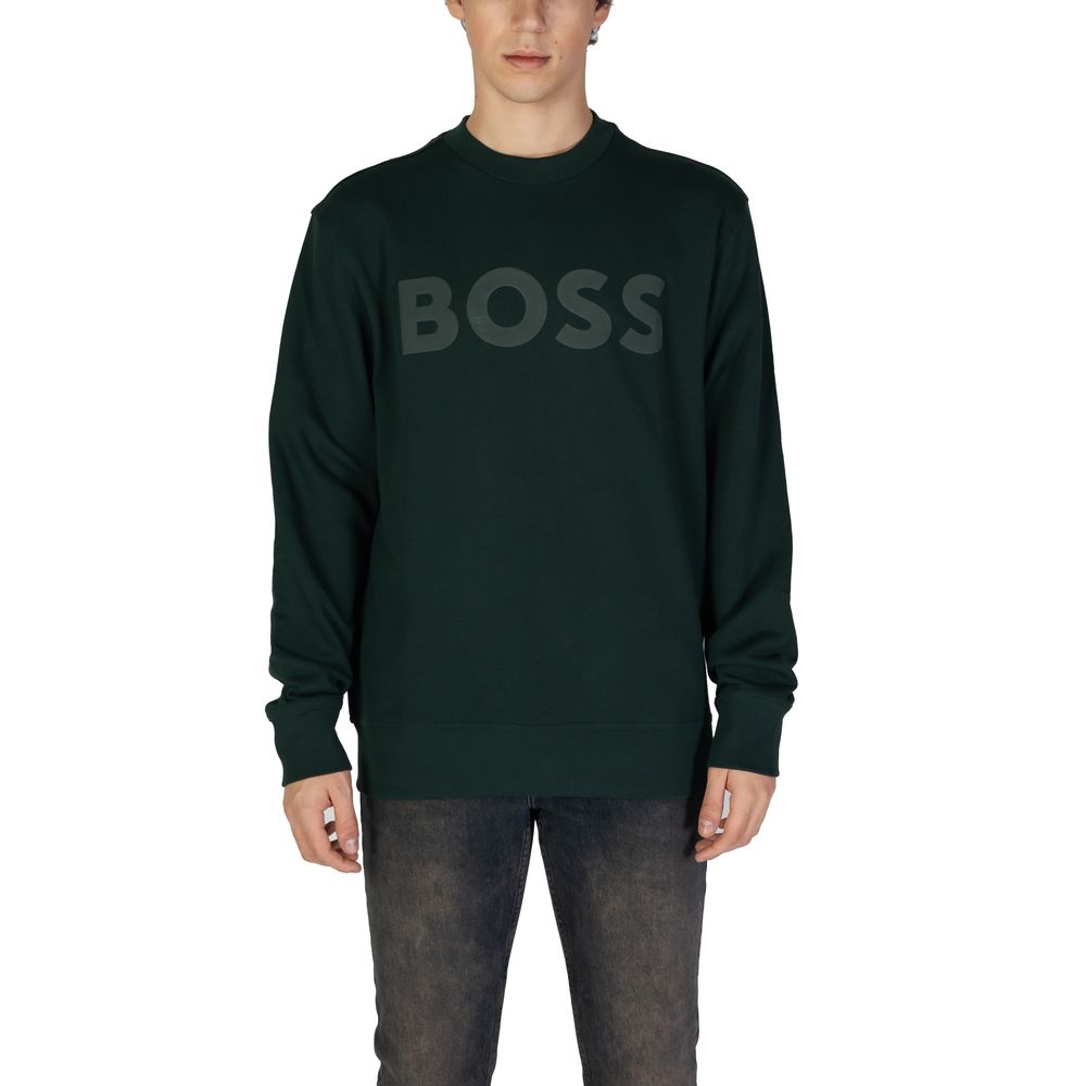 Hugo Boss Grüner Baumwollpullover