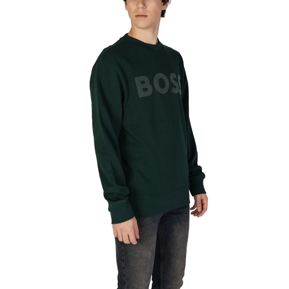 Hugo Boss Grüner Baumwollpullover