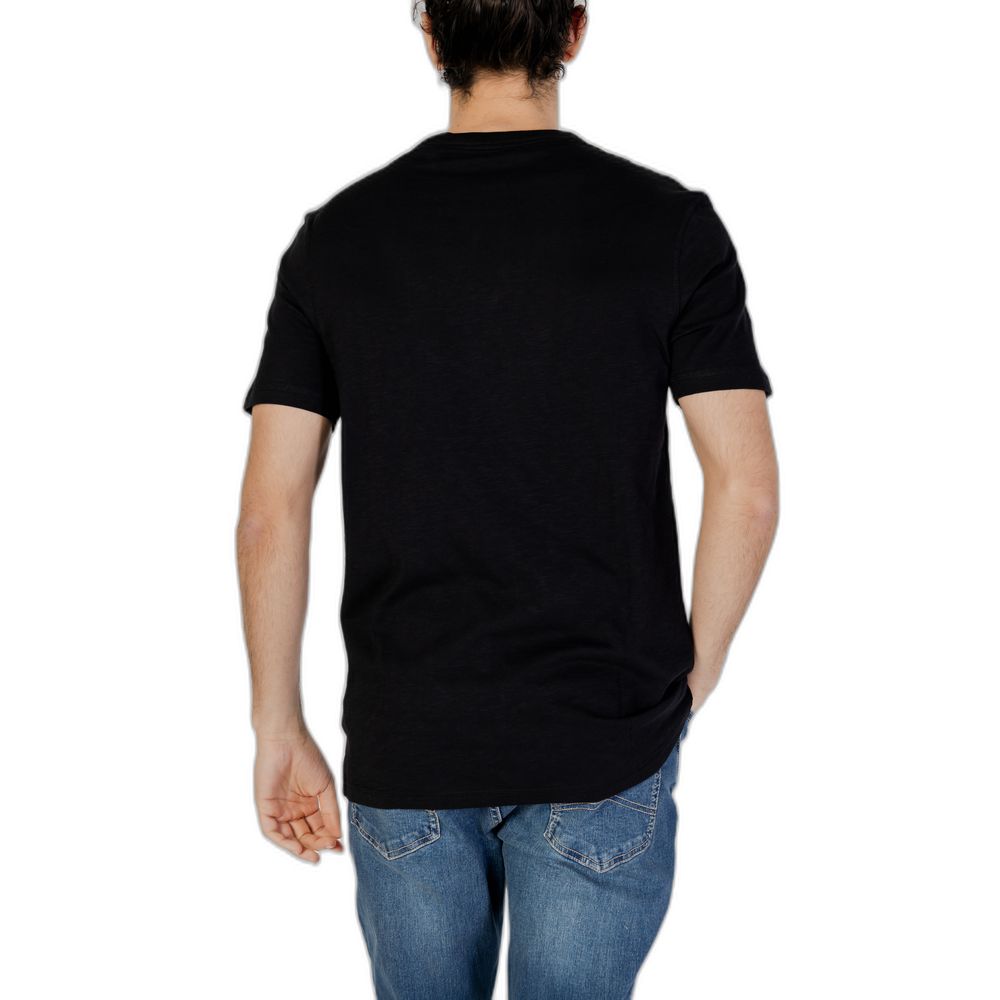 Hugo Boss Schwarzes T-Shirt aus Baumwolle