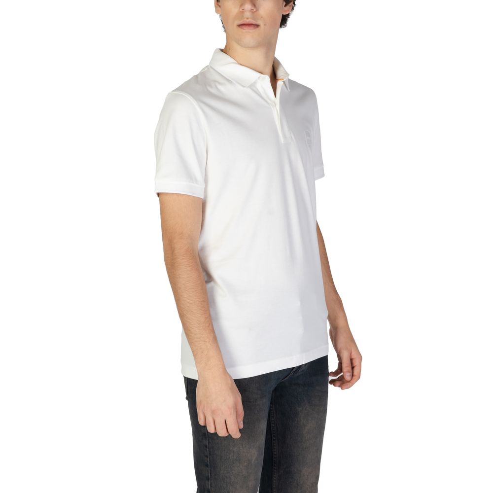 Hugo Boss Weißes Baumwoll-Poloshirt