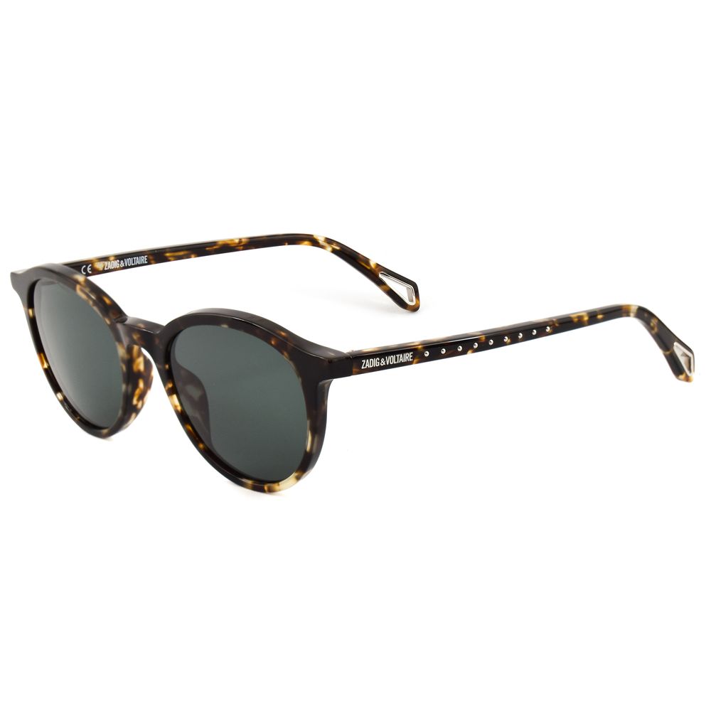 Zadig & Voltaire Braune Acetat-Sonnenbrille