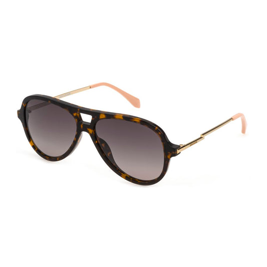 Zadig & Voltaire Braune Acetat-Sonnenbrille