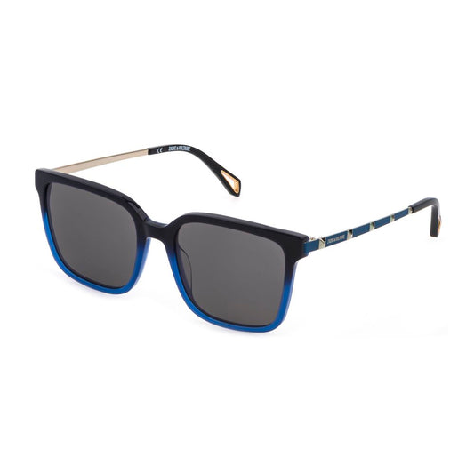 Zadig & Voltaire Blaue Acetat-Sonnenbrille