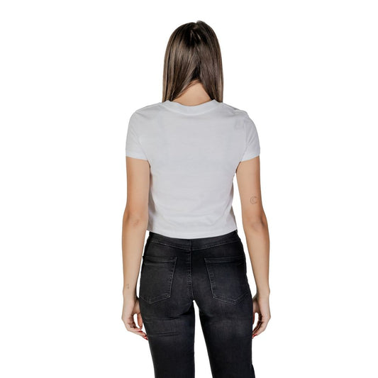 Calvin Klein Jeans Weiße Baumwoll-Oberteile & T-Shirt