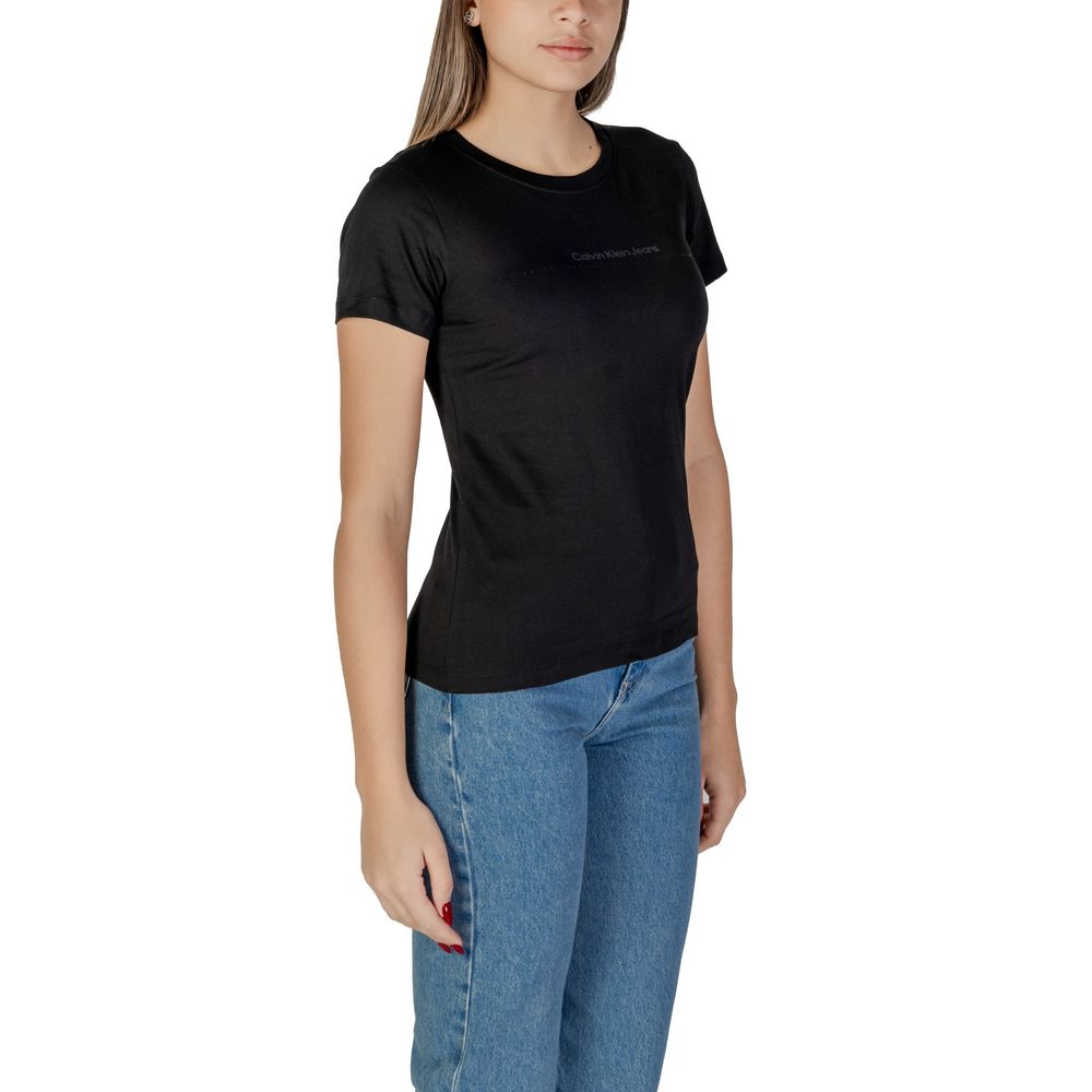 Calvin Klein Jeans Schwarze Baumwolle Tops & T-Shirt