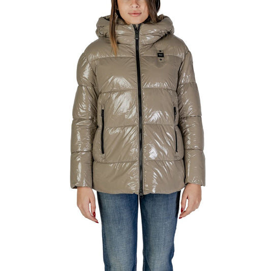 Blauer Beige Polyamid Jacken & Mantel