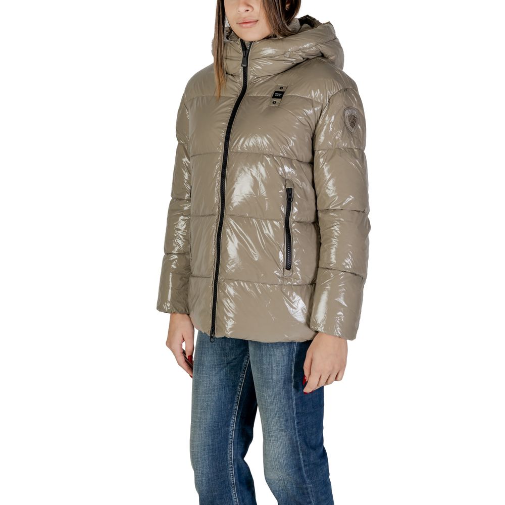 Blauer Beige Polyamid Jacken & Mantel