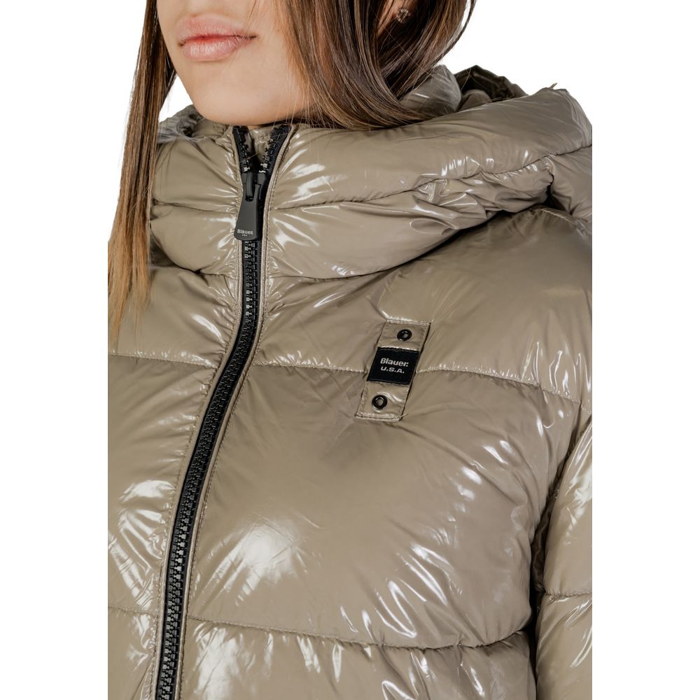 Blauer Beige Polyamid Jacken & Mantel