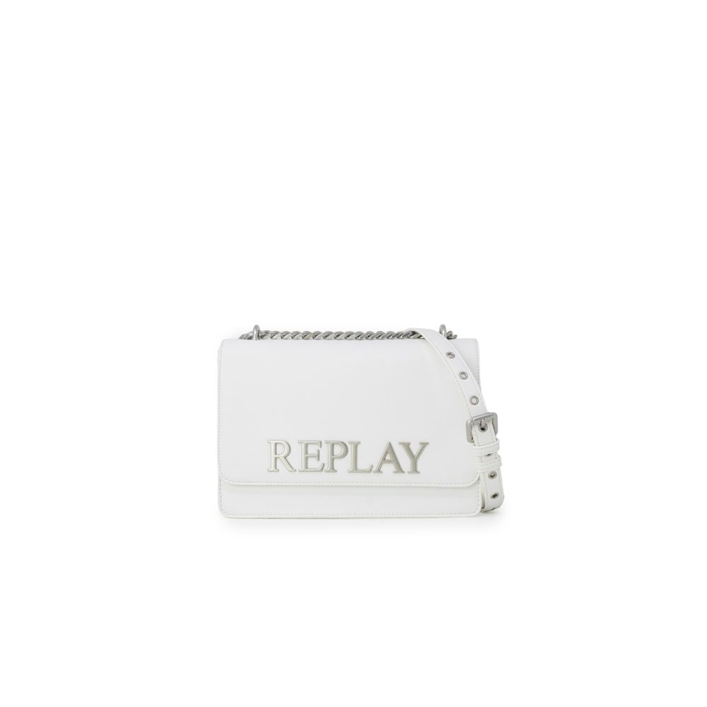 Replay Handtasche aus weißem Polyethylen