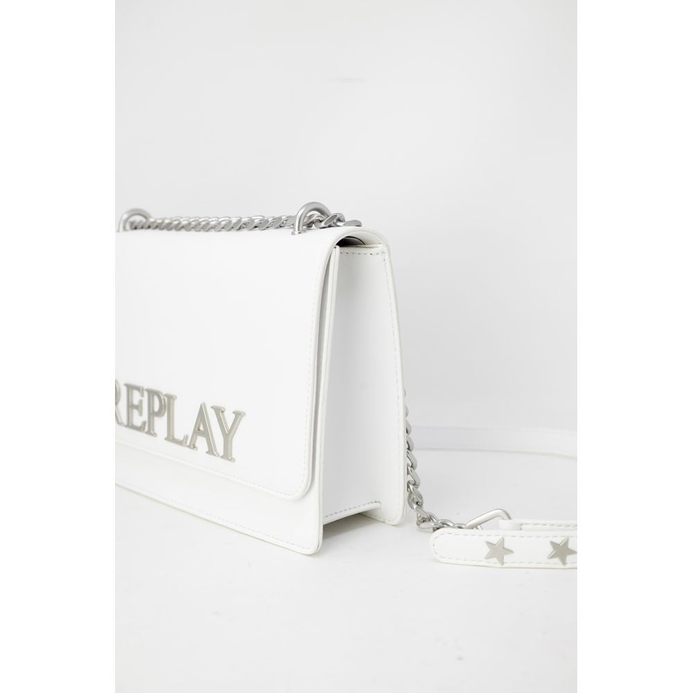 Replay Handtasche aus weißem Polyethylen