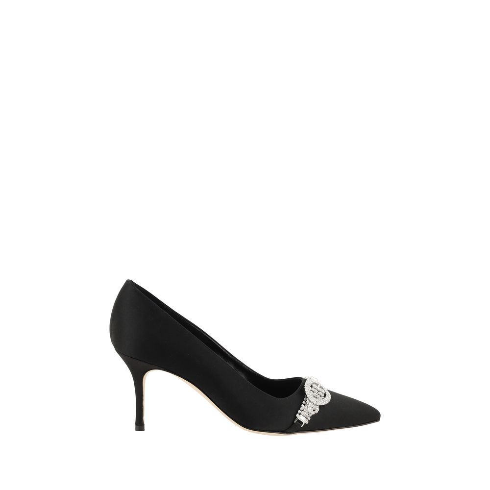 Manolo Blahnik Asapump Satin-Pumpen