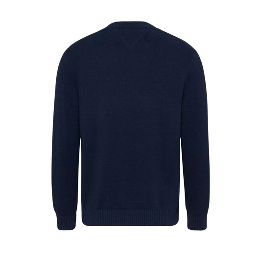 Tommy Hilfiger Jeans Blauer Pullover aus Bio-Baumwolle