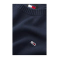 Resmi galeri görüntüleyiciye yükleyin, Tommy Hilfiger Jeans Blauer Pullover aus Bio-Baumwolle
