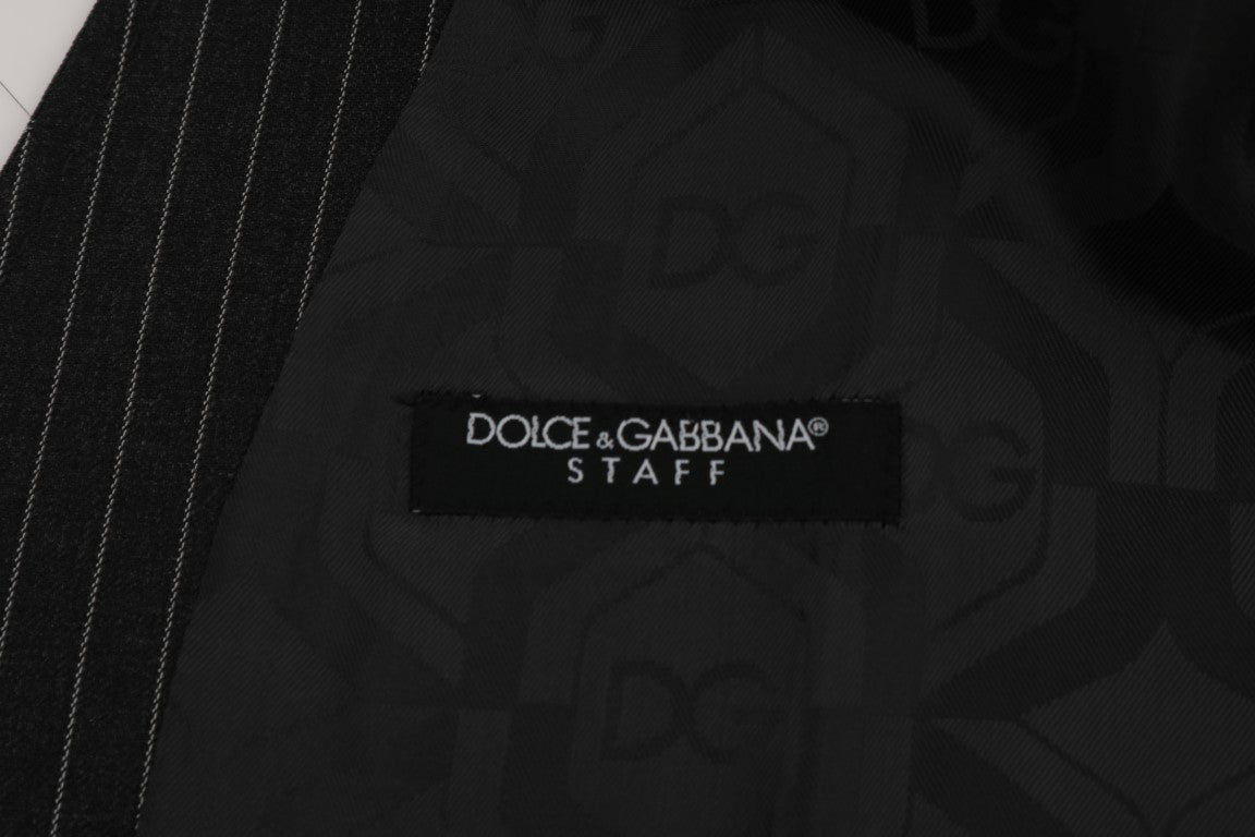 Dolce &amp; Gabbana Zarif Gri Çizgili Yelek Yelek