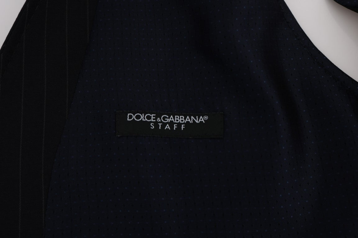 Dolce &amp; Gabbana Zarif mavi çizgili yelek