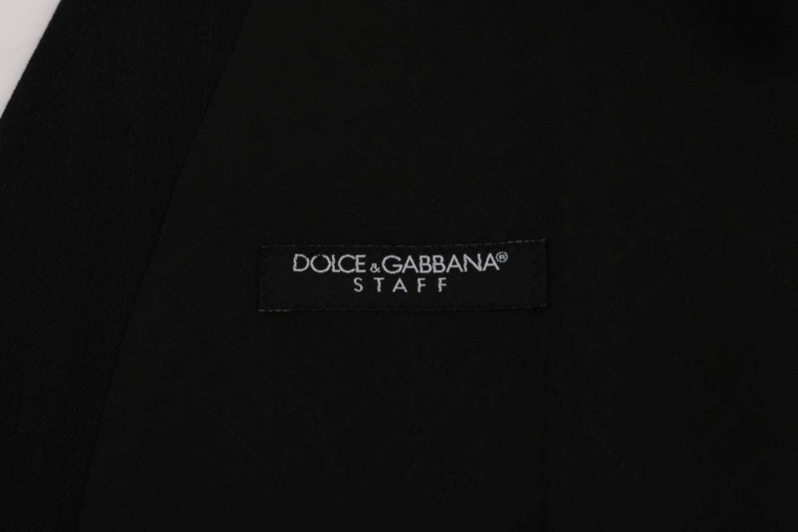 Dolce &amp; Gabbana Zarif çizgili yün karışımlı yelek