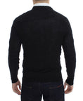 Load image into Gallery viewer, Costume National Elegant black cardigan made of merino wool
