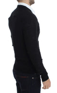 Load image into Gallery viewer, Costume National Elegant black cardigan made of merino wool
