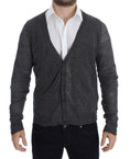 Load image into Gallery viewer, Costume National Elegant gray wool blend cardigan
