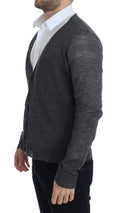 Load image into Gallery viewer, Costume National Elegant gray wool blend cardigan
