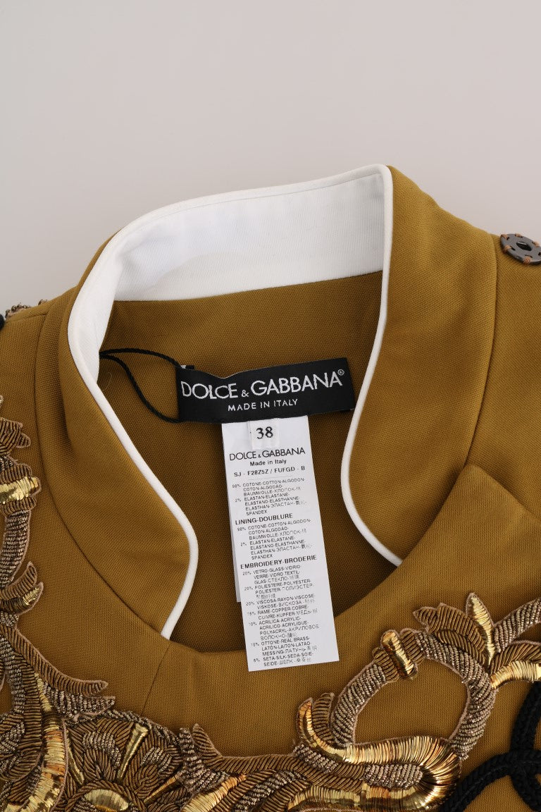 Dolce &amp; Gabbana podyum süslemeli kristal çapraz yelek