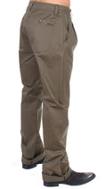 Load image into Gallery viewer, GF Ferre Elegant green comfort trousers in a straight fit
