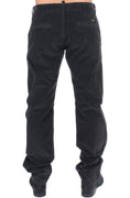 Load image into Gallery viewer, GF Ferre Elegant Black Cotton Corduroy Pants
