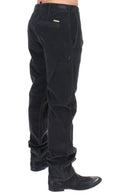 Load image into Gallery viewer, GF Ferre Elegant Black Cotton Corduroy Pants
