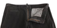 Load image into Gallery viewer, GF Ferre Elegant Black Cotton Corduroy Pants
