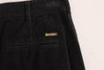 Load image into Gallery viewer, GF Ferre Elegant Black Cotton Corduroy Pants
